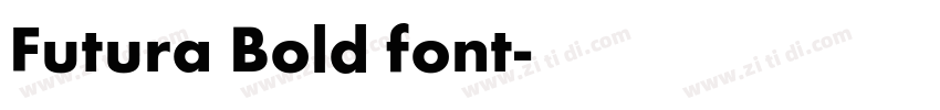 Futura Bold font字体转换